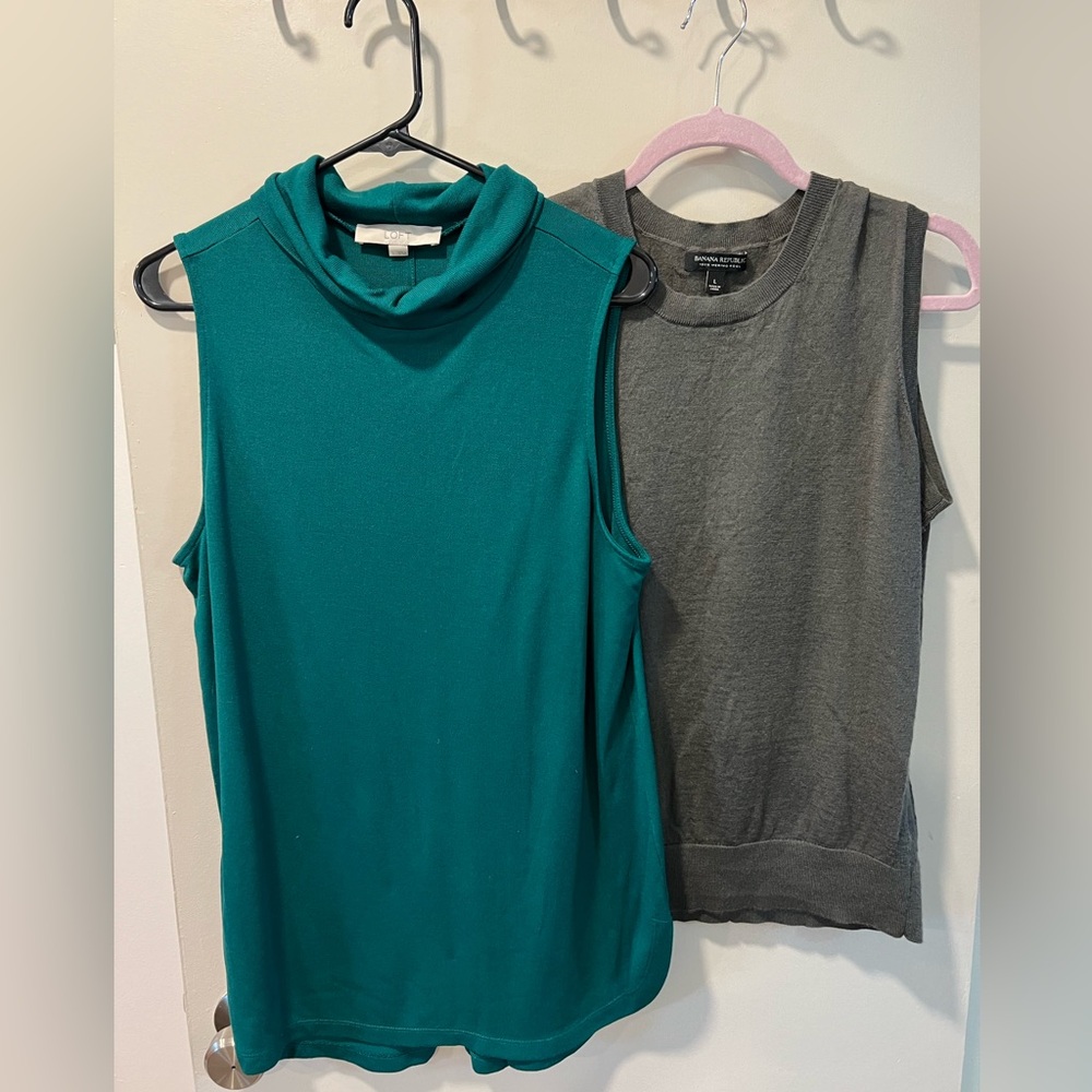 Sleeveless sweater combo!